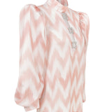 Pink Zigzag Blouse