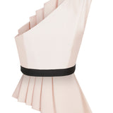 Asymmetrical One Shoulder Pink Top