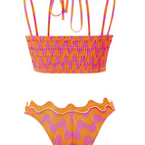 Geometrical Printed Bikini Set