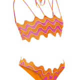 Geometrical Printed Bikini Set