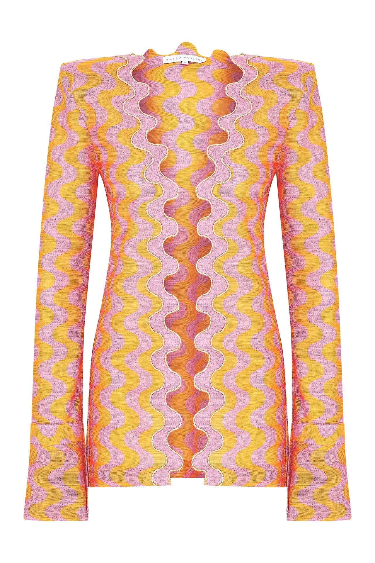 SS22-J-559-Orange-Fuschia-36 raisa_vanessa geometrical-padded-jacket-with-buckles