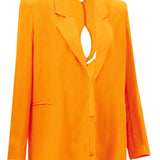 Jacket with Cutout Detail On The Back