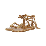 Knotty Sandals with Gold Buckles