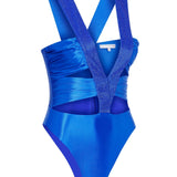 V-Neck Swimsuit with Cutout Details