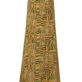 Gold Beaded Printed Chiffon Maxi Skirt