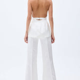 Satin Wide Leg Trousers