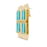 rectangular-earrings-with-purple-diamonds raisa_vanessa rectangular-earrings-with-purple-diamonds