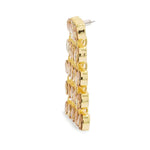 gold-chain-earrings-with-rose-gold-crystals raisa_vanessa gold-chain-earrings-with-rose-gold-crystals