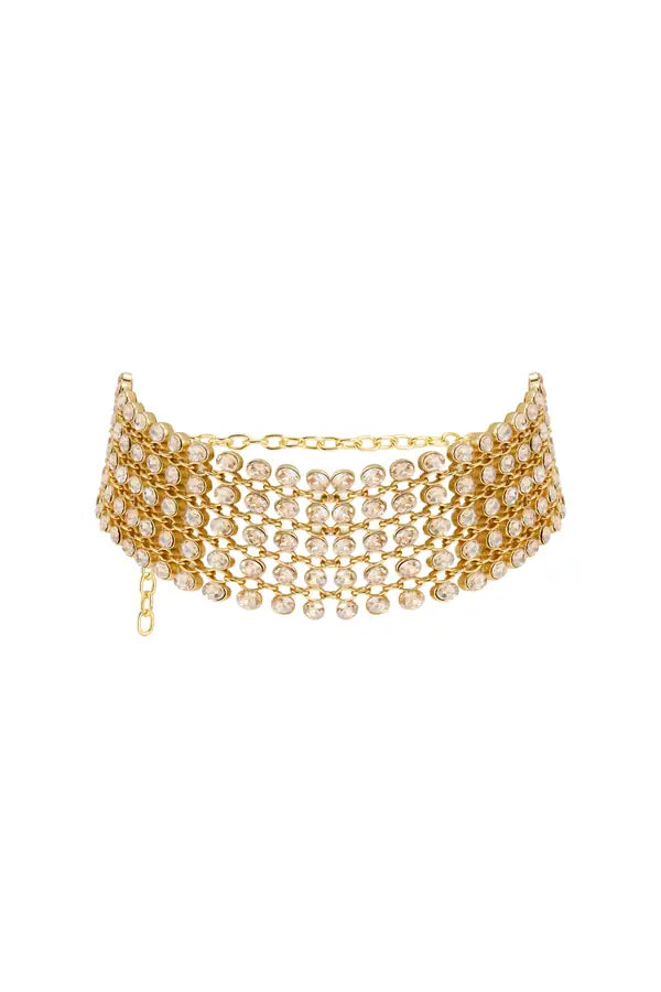 SS26-ACC-1010 raisa_vanessa gold-chain-choker-with-rose-gold-crystals