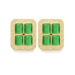 SS26-ACC-1015 raisa_vanessa rectangular-gold-plated-earrings-with-green-diamonds
