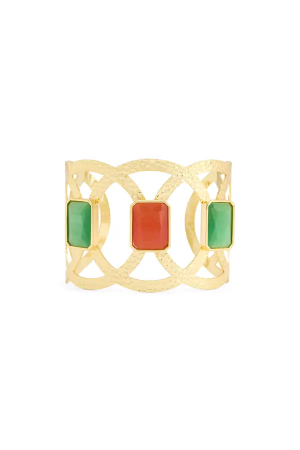 SS26-ACC-1017 raisa_vanessa gold-bracelet-with-green-and-red-diamonds