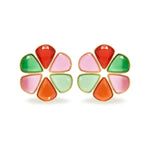 SS26-ACC-1021 raisa_vanessa flower-shaped-earrings-with-multicolor-drop-shaped-diamonds