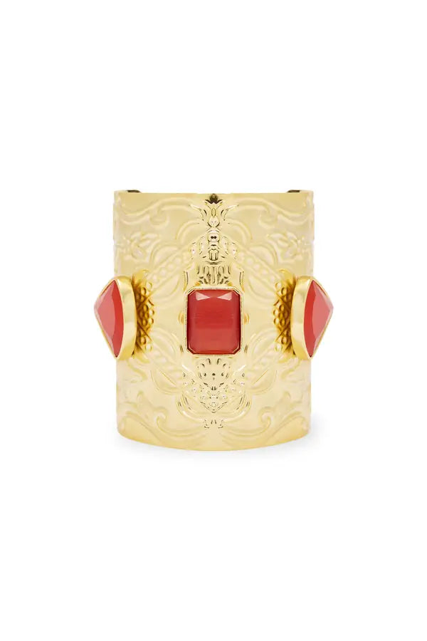 SS26-ACC-1022 raisa_vanessa gold-plated-bracelet-with-red-diamonds