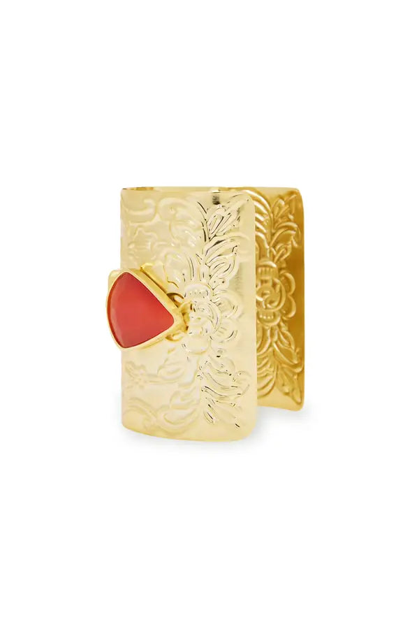 gold-plated-bracelet-with-red-diamonds raisa_vanessa gold-plated-bracelet-with-red-diamonds