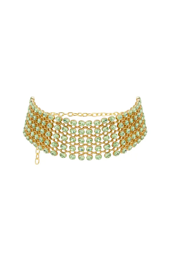 SS26-ACC-1028 raisa_vanessa gold-chain-choker-with-pistachio-crystals