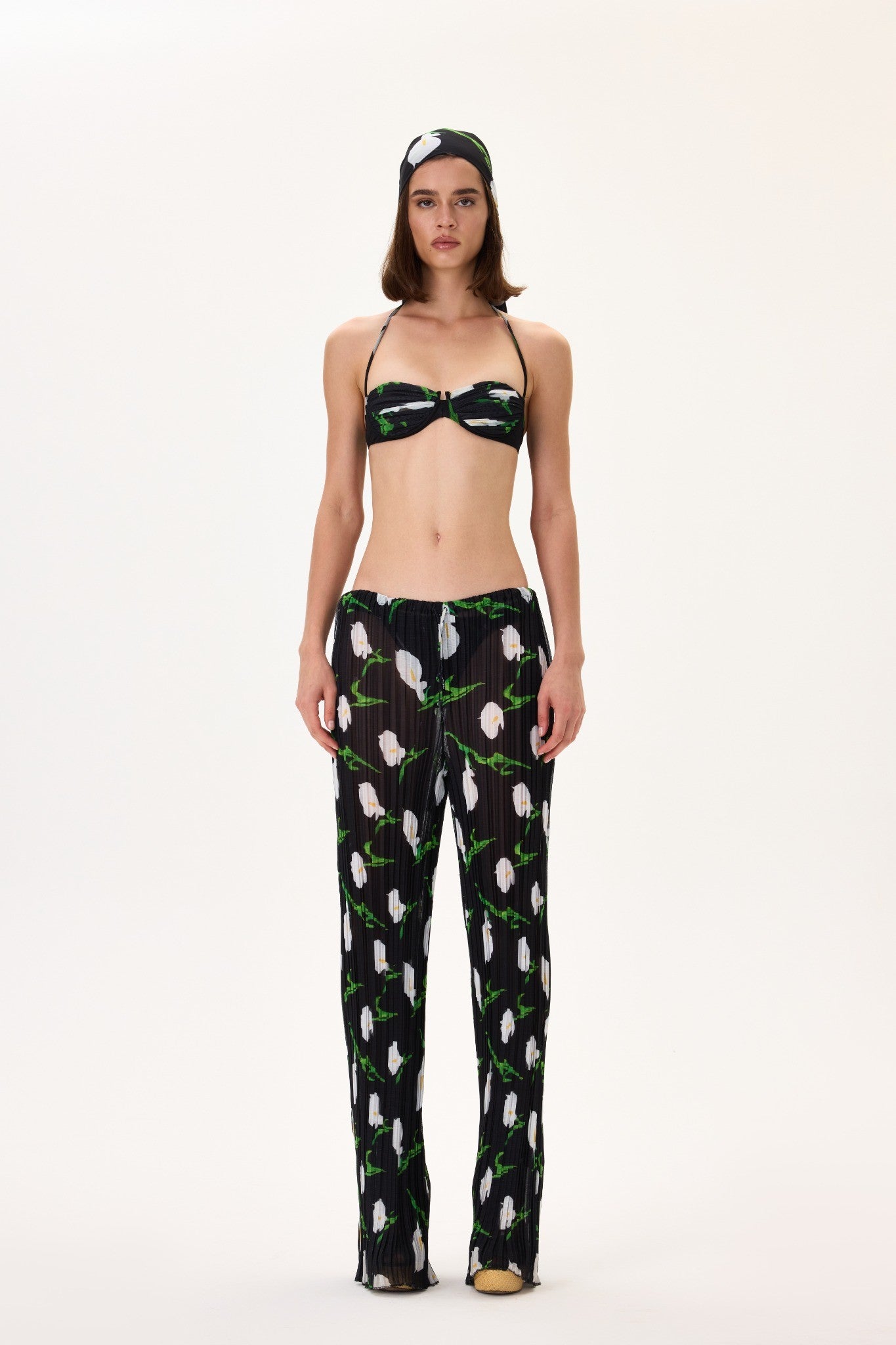 SS26-P-1016-34 raisa_vanessa pleated-chiffon-elasticated-see-through-pareo-pants-with-flower-pattern