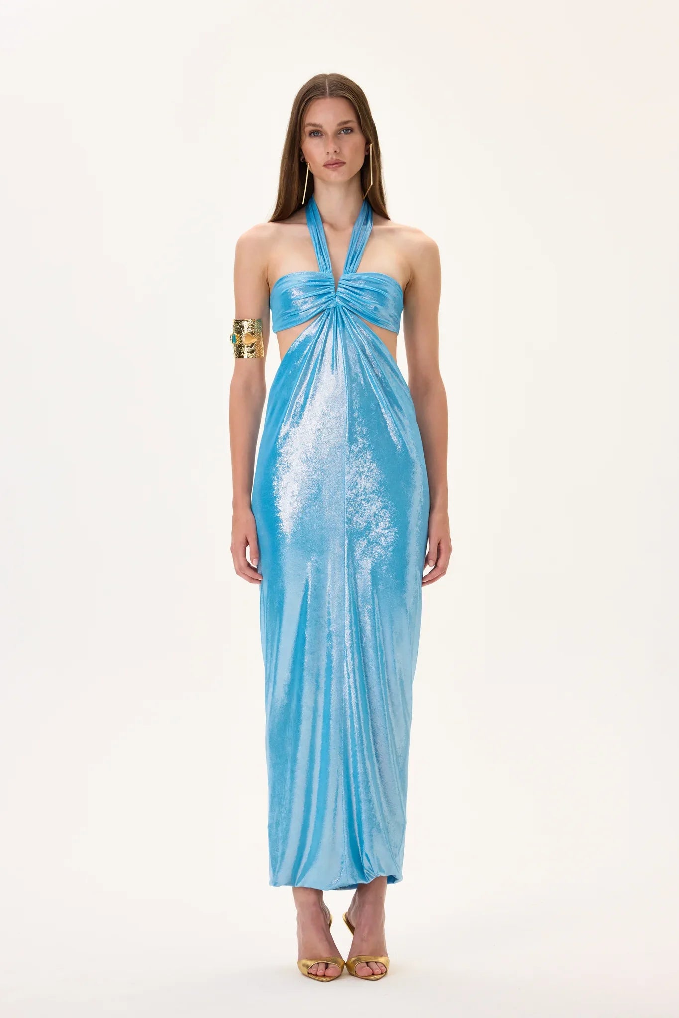 SS26-D-1005-34 raisa_vanessa midi-dress-with-balloon-skirt-and-ruched-waist
