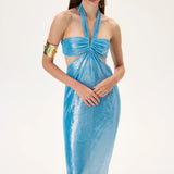 SS26-D-1005-40 raisa_vanessa midi-dress-with-balloon-skirt-and-ruched-waist