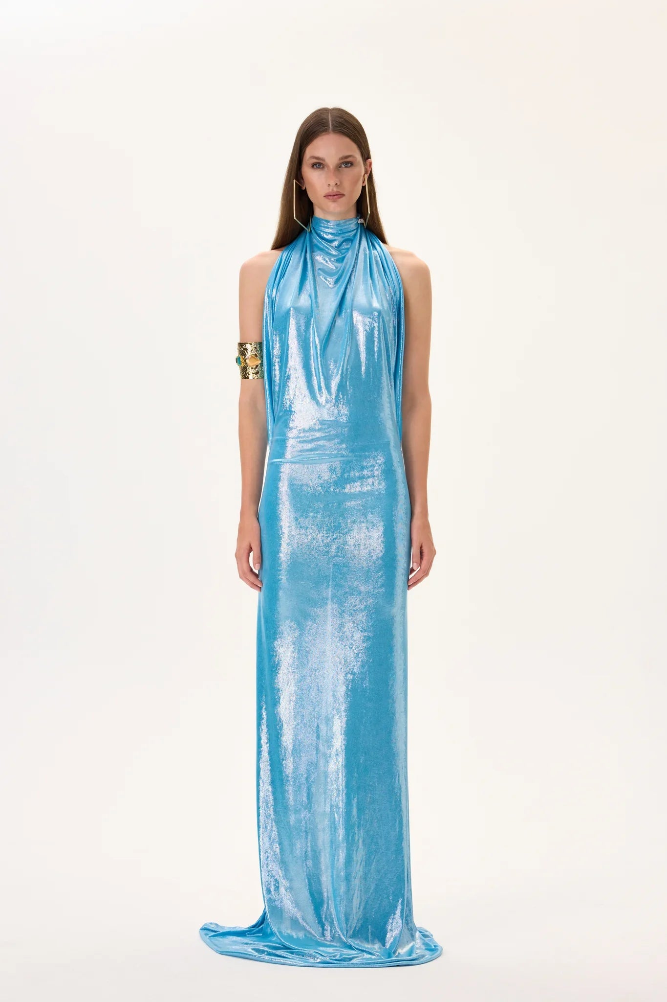 D-34BL-28070 raisa_vanessa metallic-jersey-halter-neck-maxi-gown-with-gold-back-accessory