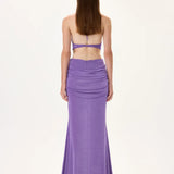SS26-D-1007-38 raisa_vanessa violet-buzzy-maxi-gown-with-draped-waistline-and-crystal-flower