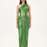 SS26-D-1010-34 raisa_vanessa one-shouldered-midi-dress-with-balloon-skirt-and-gold-belt-detail