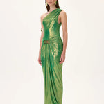 SS26-D-1010-36 raisa_vanessa one-shouldered-midi-dress-with-balloon-skirt-and-gold-belt-detail