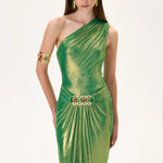 SS26-D-1010-40 raisa_vanessa one-shouldered-midi-dress-with-balloon-skirt-and-gold-belt-detail