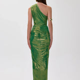 SS26-D-1010-38 raisa_vanessa one-shouldered-midi-dress-with-balloon-skirt-and-gold-belt-detail