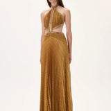 SS26-D-1013-36 raisa_vanessa pleated-chiffon-maxi-dress-with-gold-rhinestone-borders