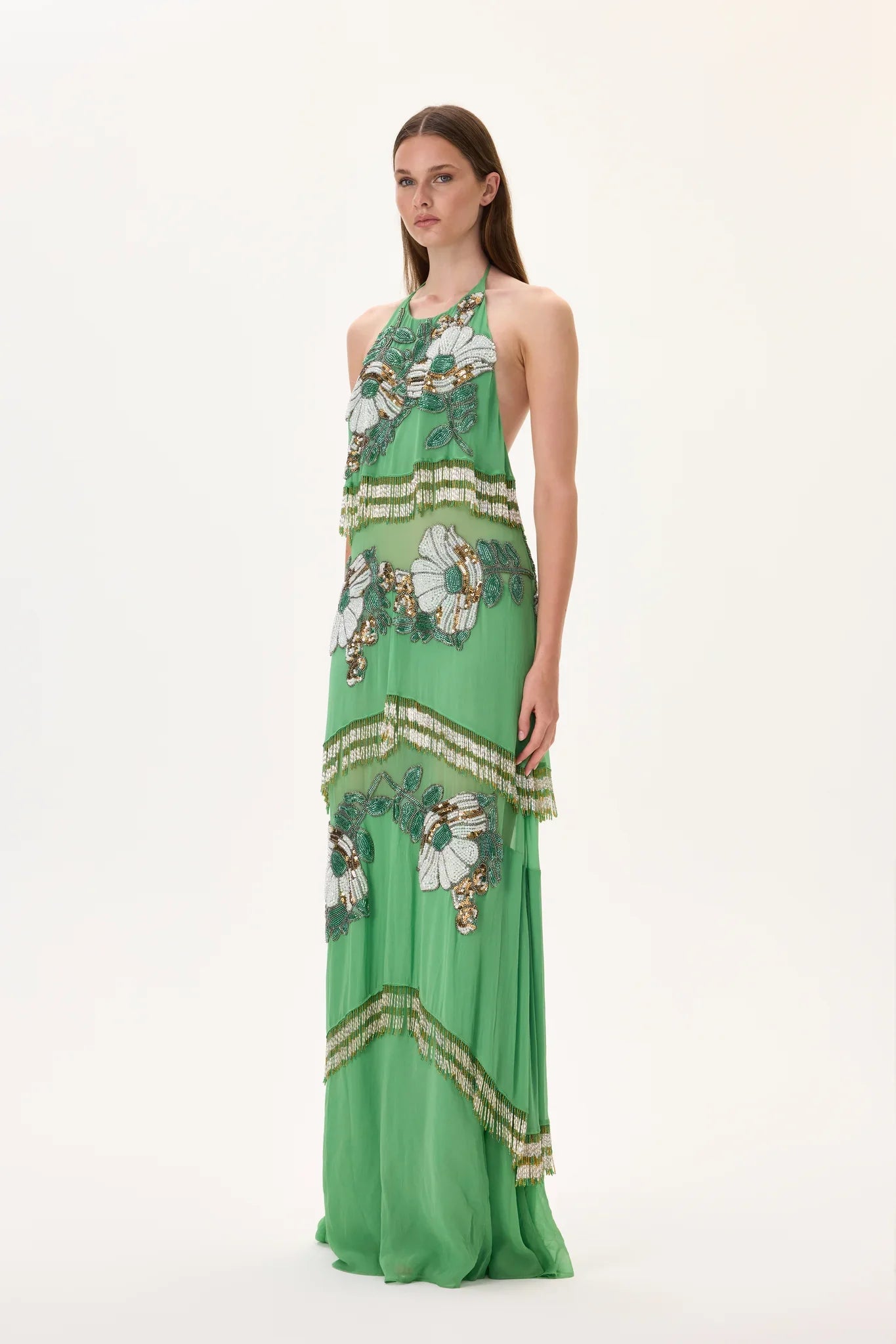 SS26-D-1032-36 raisa_vanessa maxi-chiffon-crystal-flower-appliqued-halter-neck-dress-with-hand-embroidered-beaded-fringes