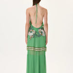 SS26-D-1032-38 raisa_vanessa maxi-chiffon-crystal-flower-appliqued-halter-neck-dress-with-hand-embroidered-beaded-fringes