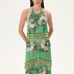 SS26-D-1032-40 raisa_vanessa maxi-chiffon-crystal-flower-appliqued-halter-neck-dress-with-hand-embroidered-beaded-fringes
