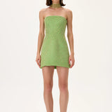 SS26-D-1033-34 raisa_vanessa green-strapless-corseted-mini-pearl-dress