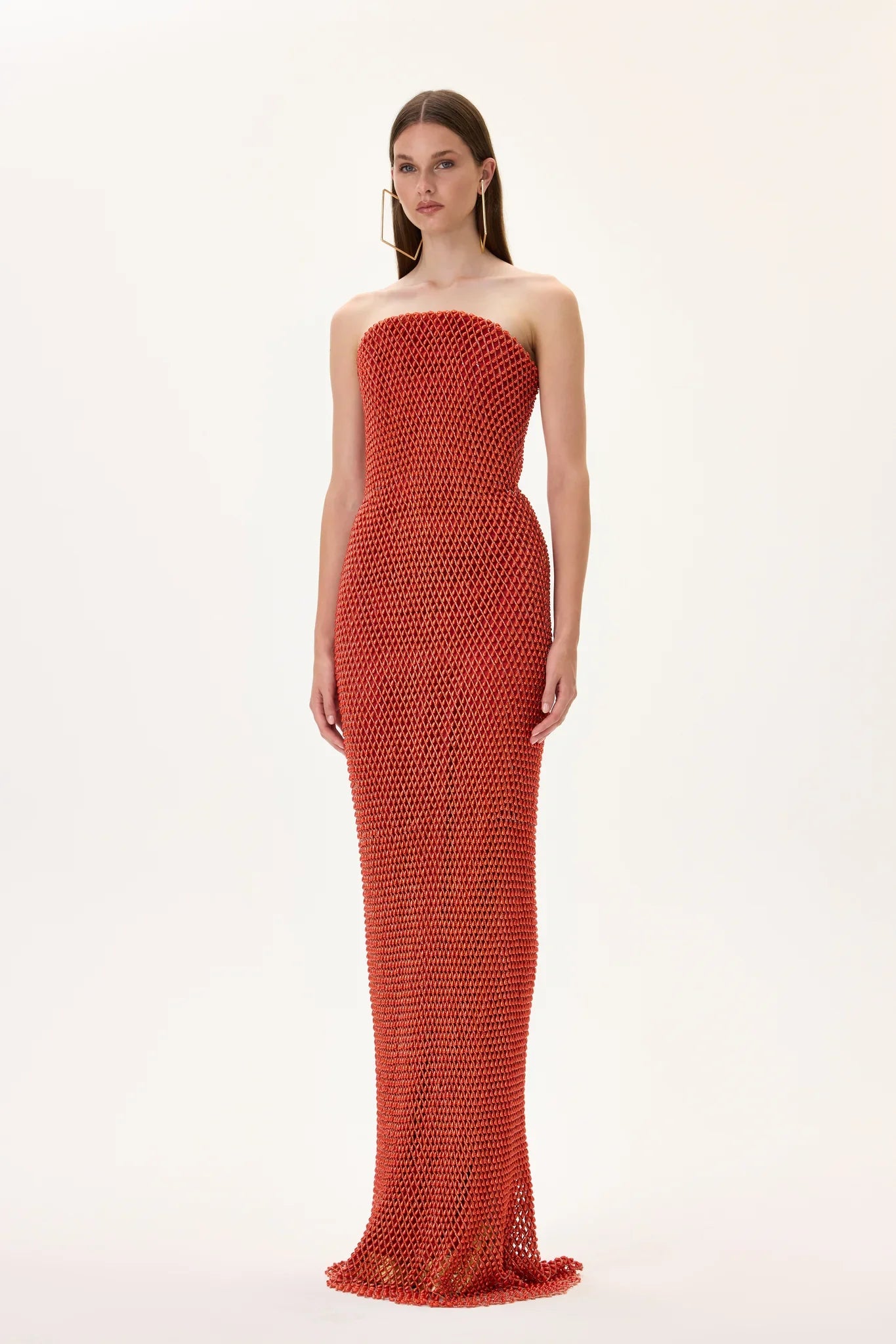 SS26-D-1035-36 raisa_vanessa vivid-pomegranate-pearl-corseted-strapless-gown