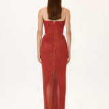 SS26-D-1035-38 raisa_vanessa vivid-pomegranate-pearl-corseted-strapless-gown