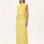 SS26-D-1036-36 raisa_vanessa yellow-pleated-chiffon-dress-with-laser-cut-skirt