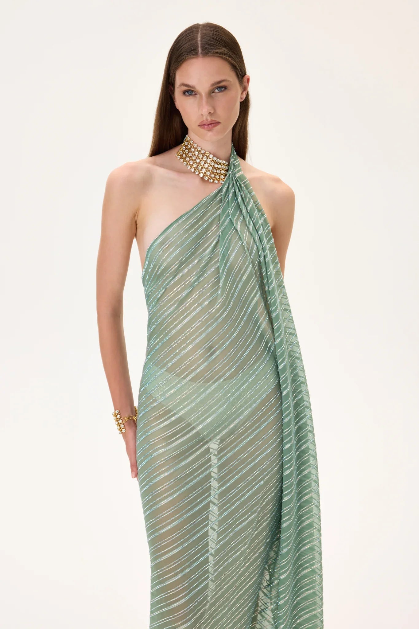 SS26-D-1037-40 raisa_vanessa mint-crystal-printed-chiffon-see-through-dress-with-attached-necklace