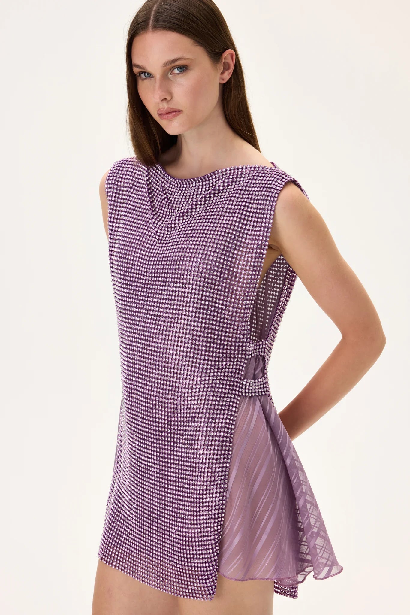 SS26-D-1040-40 raisa_vanessa 3d-crystal-studded-fabric-mini-dress-with-chiffon-lining