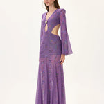 SS26-D-1041-36 raisa_vanessa multicolor-foil-printed-violet-jersey-dress-with-flare-sleeves