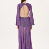 SS26-D-1041-38 raisa_vanessa multicolor-foil-printed-violet-jersey-dress-with-flare-sleeves