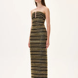 SS26-D-1050-36 raisa_vanessa black-midi-gown-with-gold-beaded-leaf-motive-strips
