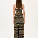 SS26-D-1050-38 raisa_vanessa black-midi-gown-with-gold-beaded-leaf-motive-strips