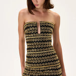 SS26-D-1051-40 raisa_vanessa black-mini-dress-with-gold-beaded-leaf-motive-strips