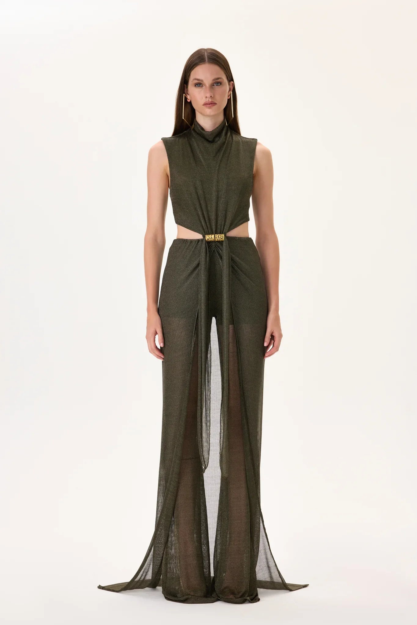 SS26-JS-1002-34 raisa_vanessa knitted-khaki-jumpsuit-with-gold-metal-accessories-and-train