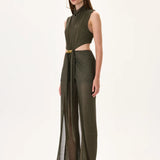 SS26-JS-1002-36 raisa_vanessa knitted-khaki-jumpsuit-with-gold-metal-accessories-and-train
