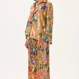 SS26-P-1009-4-40 raisa_vanessa orange-pleated-viscone-multi-color-flower-printed-wide-leg-pants-with-gold-foil-accents