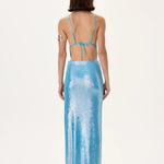 SS26-S-1006-38 raisa_vanessa metallic-jersey-skirt-with-gold-belt-and-side-slit