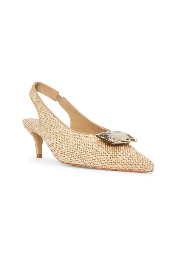 SS26-SH-1001-38 raisa_vanessa straw-fabric-kitten-heels-adorned-with-bronze-stone