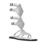 SS26-SH-1006-36 raisa_vanessa silver-leather-short-gladiator-sandals-with-metallic-armor-detail