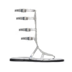 SS26-SH-1006-37 raisa_vanessa silver-leather-short-gladiator-sandals-with-metallic-armor-detail